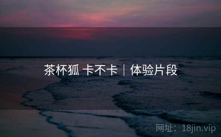 茶杯狐 卡不卡|体验片段