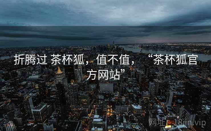 折腾过 茶杯狐,值不值,“茶杯狐官方网站” 第2张 折腾过 茶杯狐,值不值,“茶杯狐官方网站” 第2张